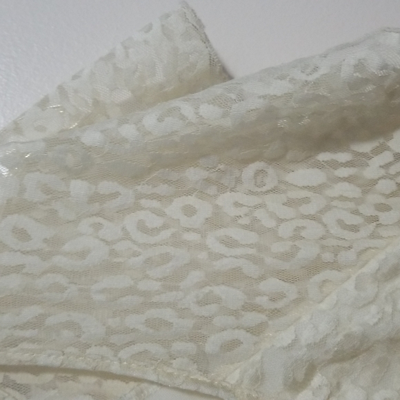 Dots L Girls Short Sleeve Leopard Print Lace Dress - Picture 5 of 10